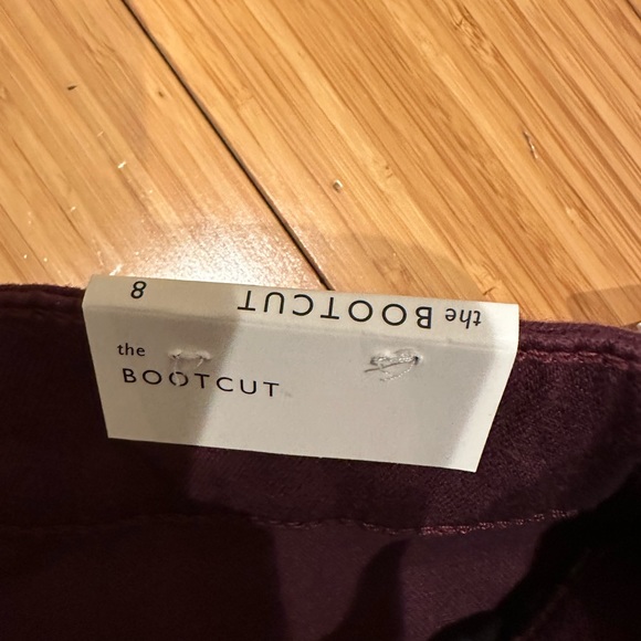 Ellen Tracy Wine Red Stretch Twill Boot Cut Pants Size 8 - Picture 9 of 12